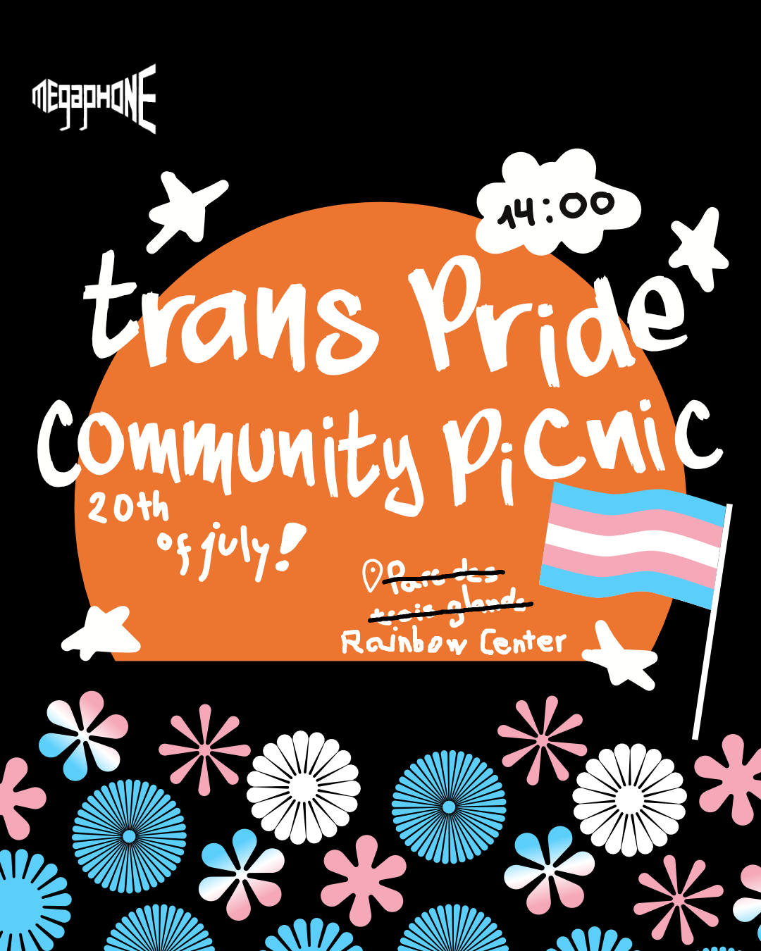 Poster for the trans pride community picnic